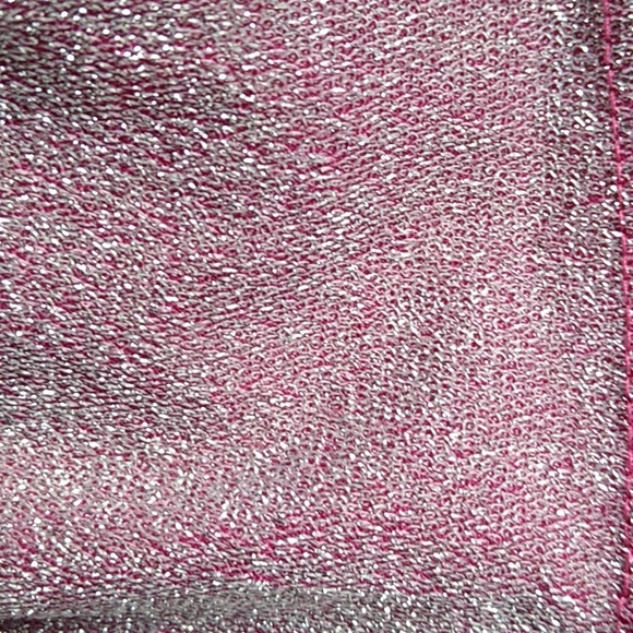 NWT Stretchy PINK Lurex Cross over Bodycon Spaghetti Strap Mini Dress - Picture 6 of 7